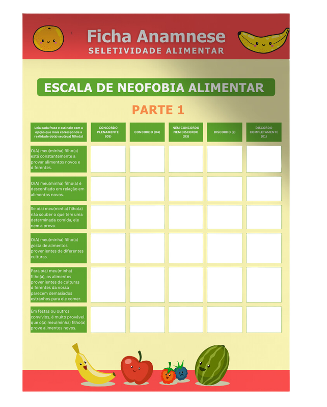 Recursos para seletividade alimentar